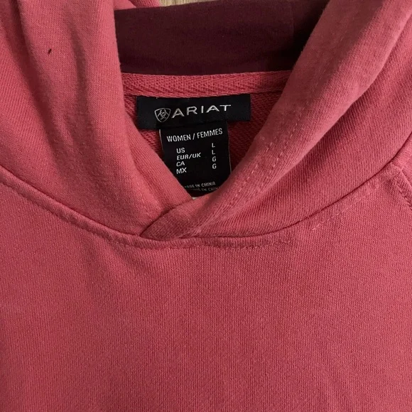 Ariat Women's Pullover Hoodie in Dusty Rose - Picture 3 of 5